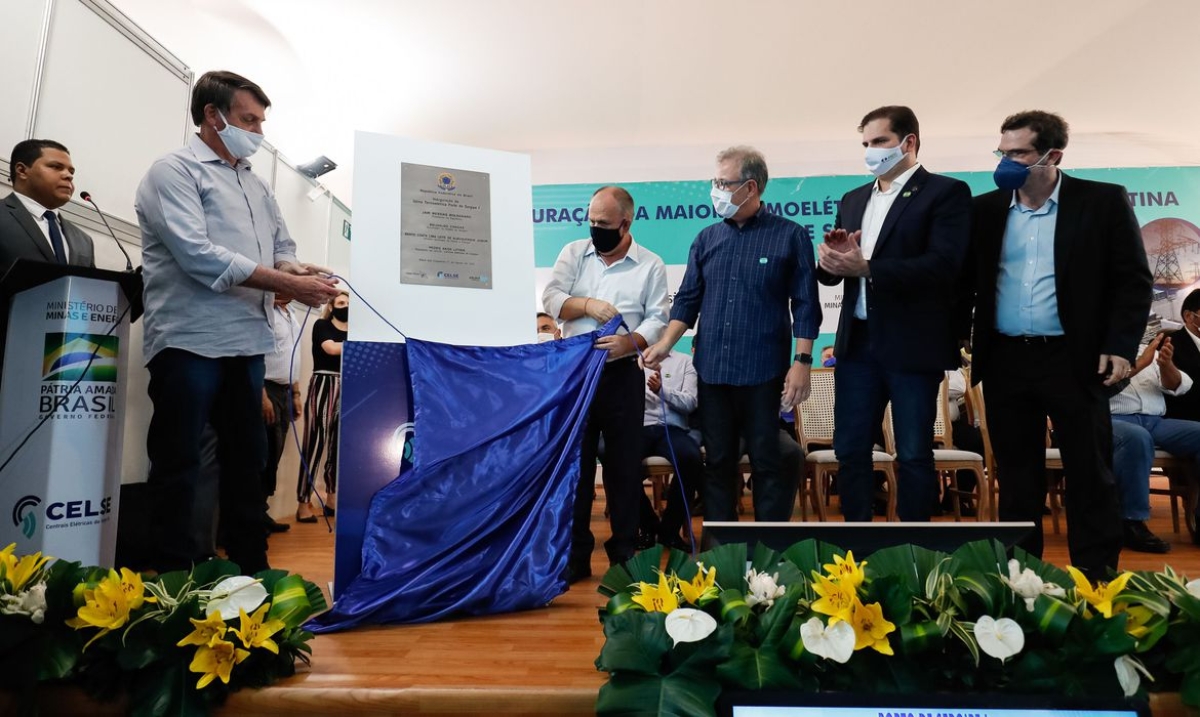 Bolsonaro inaugura termelétrica a gás em Sergipe (Foto: Alan Santos/ PR)