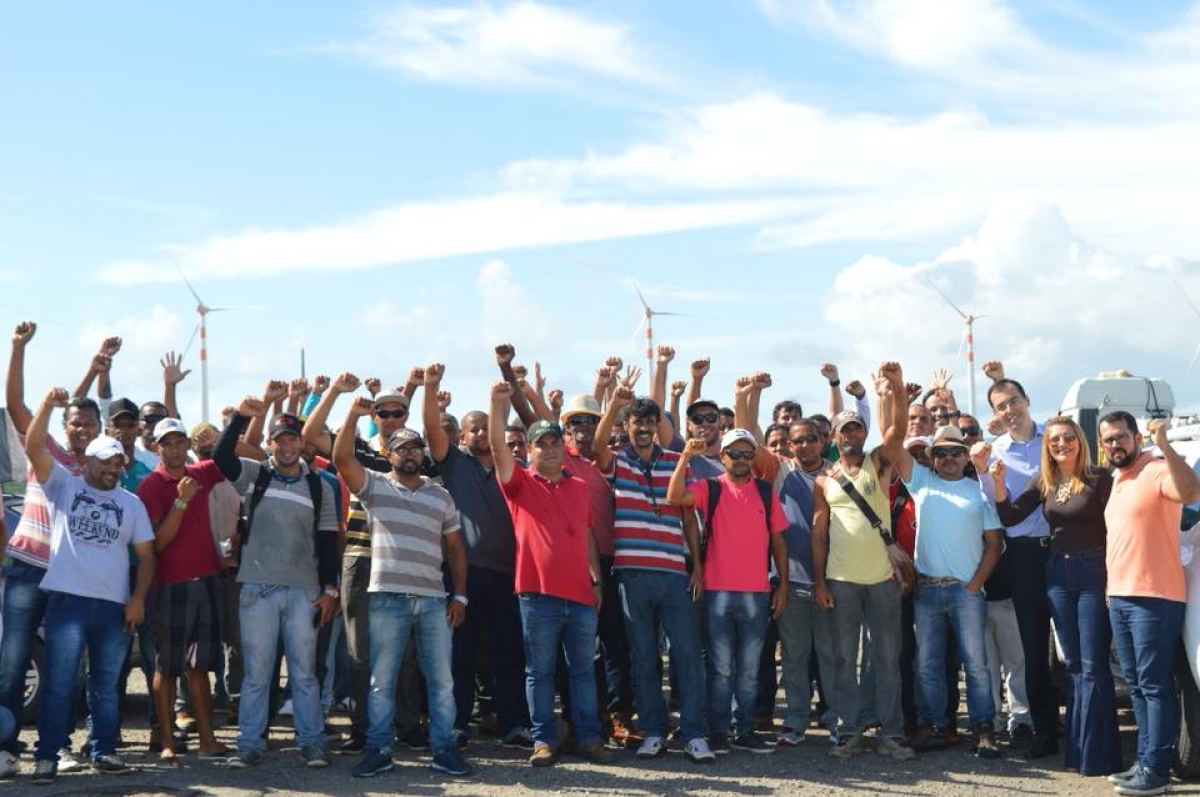 Georgeo Passos destaca a luta do S.O.S Emprego na contratação de trabalhadores para a construção da termelétrica de Sergipe (Foto: Site Georgeo Passos)