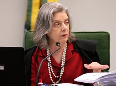 Cármen Lúcia vota para determinar que MJ suspenda dossiê contra servidores do movimento antifascista (Foto: Nelson Jr./ SCO/ STF)