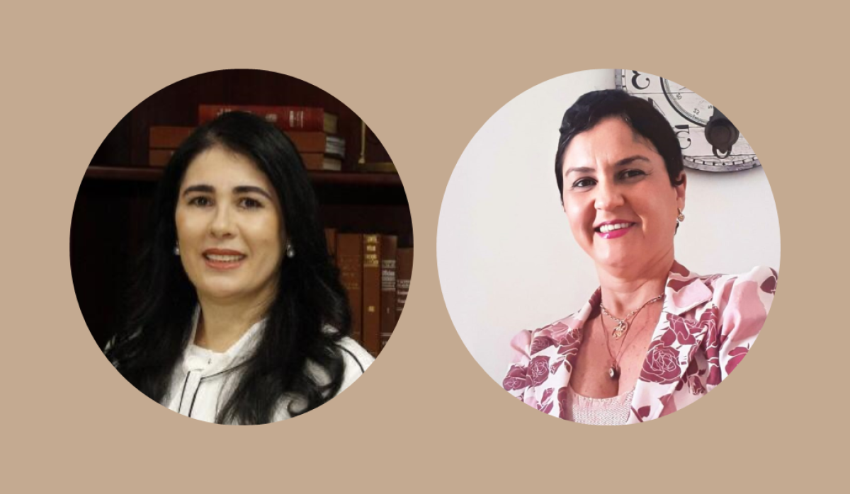 Patrícia Verônica Souza, Diretora Técnica do TCE/SE, Pós doutora em Direito Público e Professora da Unit e Luciana Rodrigues, coordenadora do Programa de Responsabilidade Socioambiental Tiradentes Conduta Consciente (Imagem: Assessoria de Imprensa Unit)