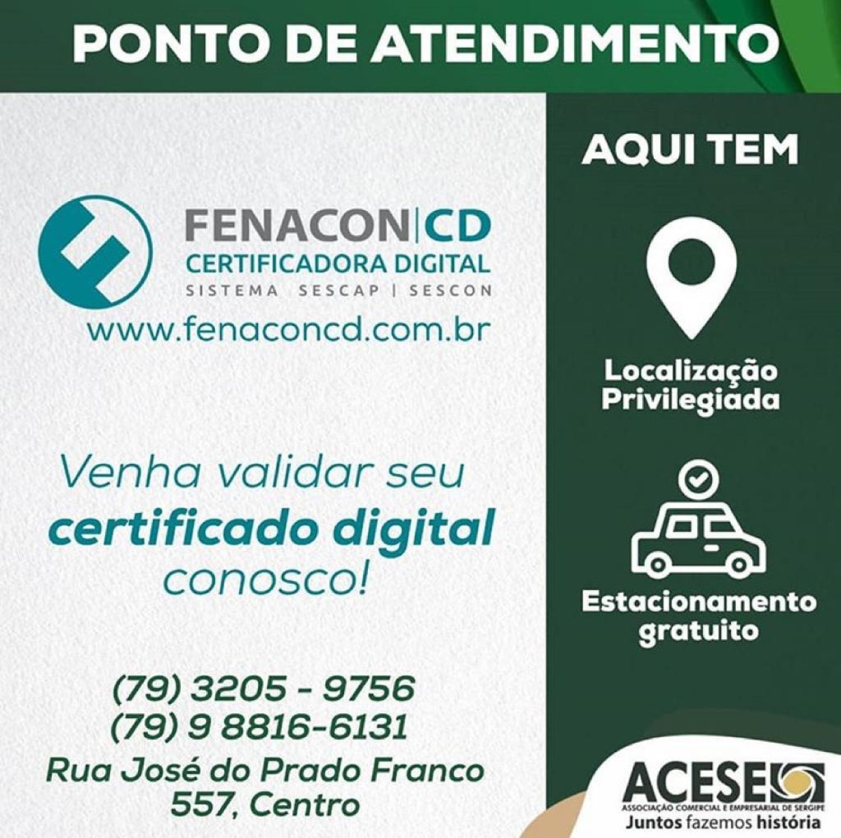 Acese oferta serviço de certificado digital (Imagem: Divulgação/ Acese)