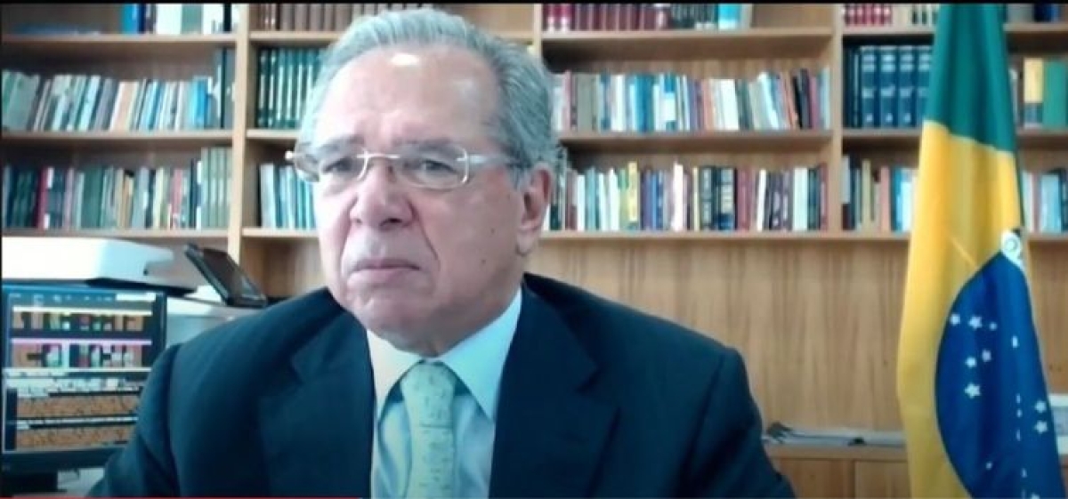 Ministro Paulo Guedes participa do ENAEX - 39º Encontro Nacional do Comércio Exterior (Foto: Reprodução/ YouTube/ AEB