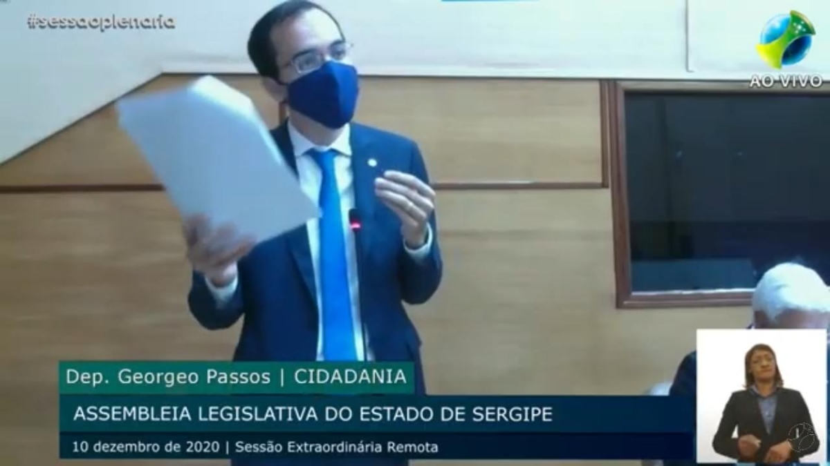 Georgeo Passos lamenta reprovação de emenda: "Para Alese, é melhor o Governo gastar altos valores com jetons que fazer economia" (Imagem: Reprodução/ Via Site Georgeo Passos)