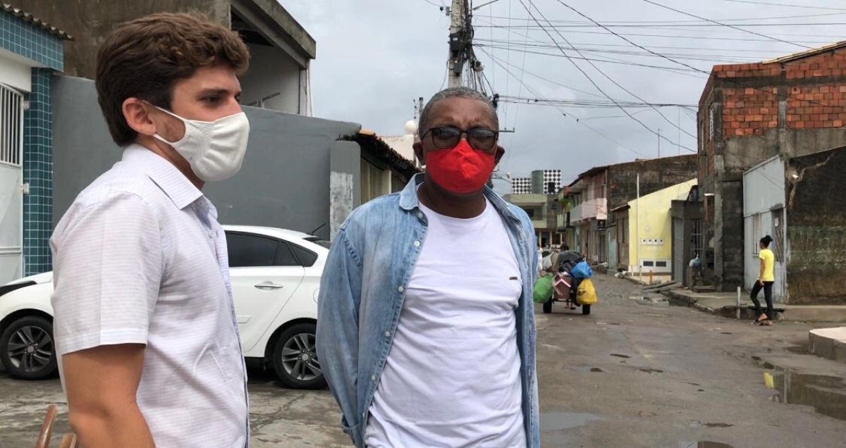 Gabinete Itinerante: Vereador Breno Garibalde visita o bairro São Conrado e apura demandas (Foto: Assessoria Breno Garibalde)