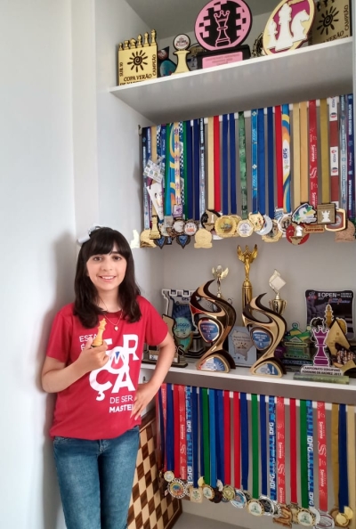 Aluna sergipana vence competição mundial de Xadrez (Foto: Divulgação)