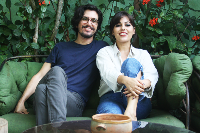 Jornalista Ítalo Duarte e artista visual Marisérgia (Foto: Assessoria de Imprensa)