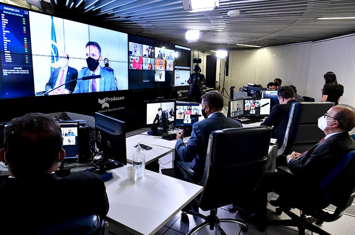 Texto do relator, Marcio Bittar (MDB-AC), destina R$ 121 bilhões para a saúde; Orçamento segue para sanção presidencial (Foto: Waldemir Barreto/ Agência Senado)
