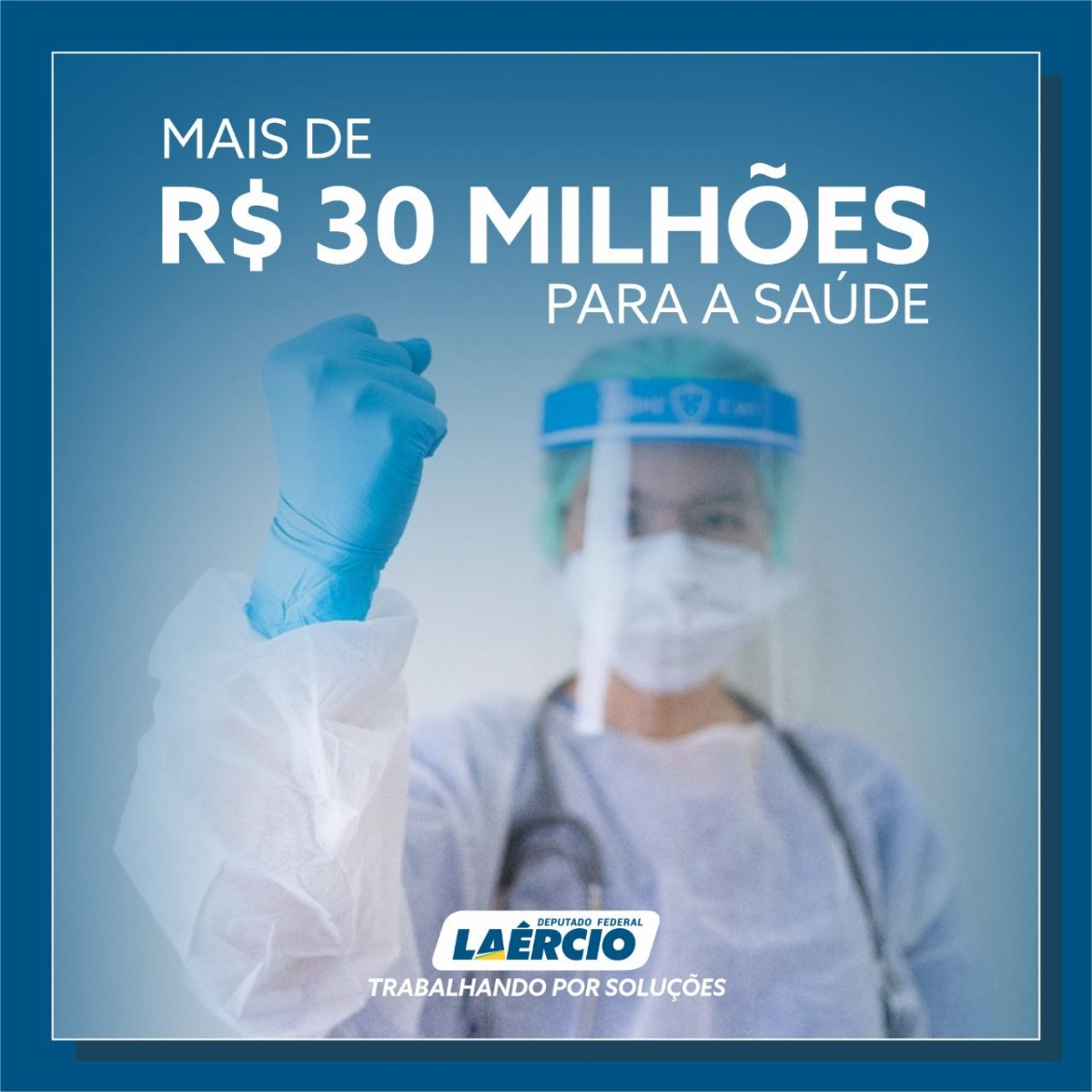 Mais de R$ 30 milhões para a saúde (Imagem: Assessoria Laércio Oliveira)