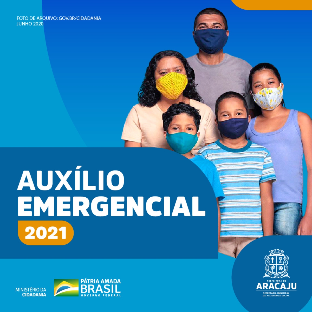 Prefeitura orienta aracajuanos sobre acesso ao Auxílio Emergencial 2021 (Arte: Ascom/ Assistência Social/ Prefeitura de Aracaju)