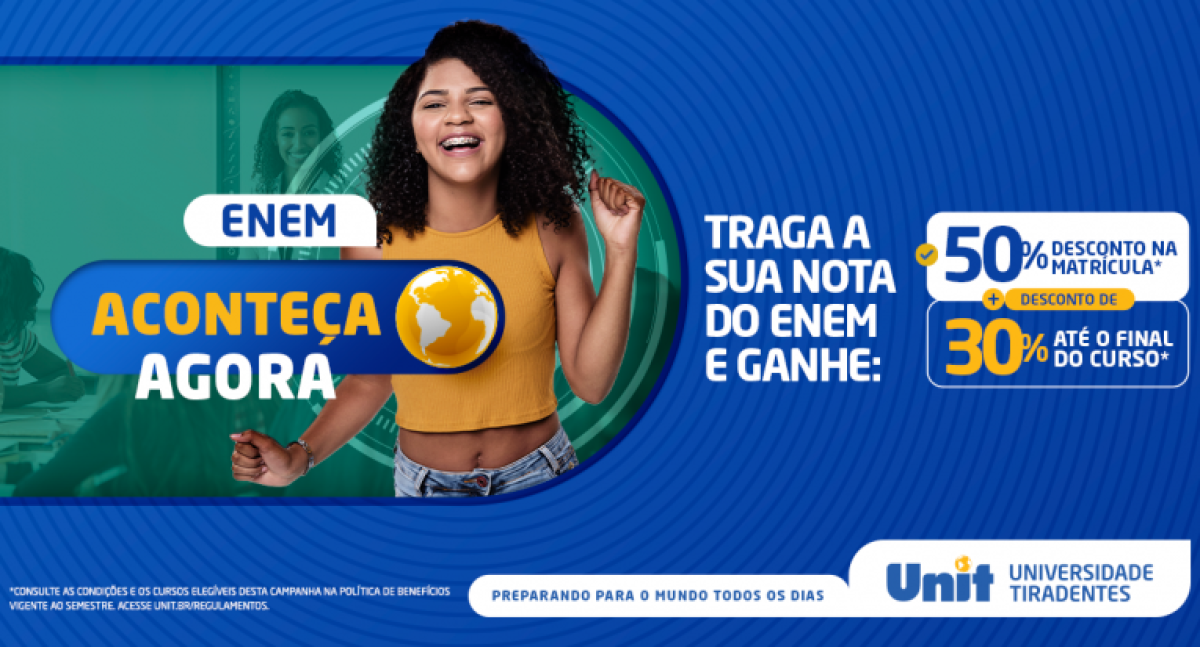 Saiba como usar a nota do Enem 2020 da melhor forma (Imagem: Divulgação/ Unit)