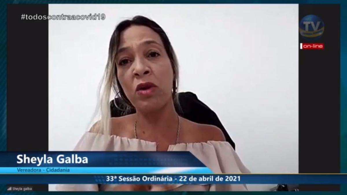 Sheyla Galba cobra solução para falta de medicamentos de quimioterapia e abertura de mais leitos de UTI em Aracaju (Foto: Assessoria Sheyla Galba)