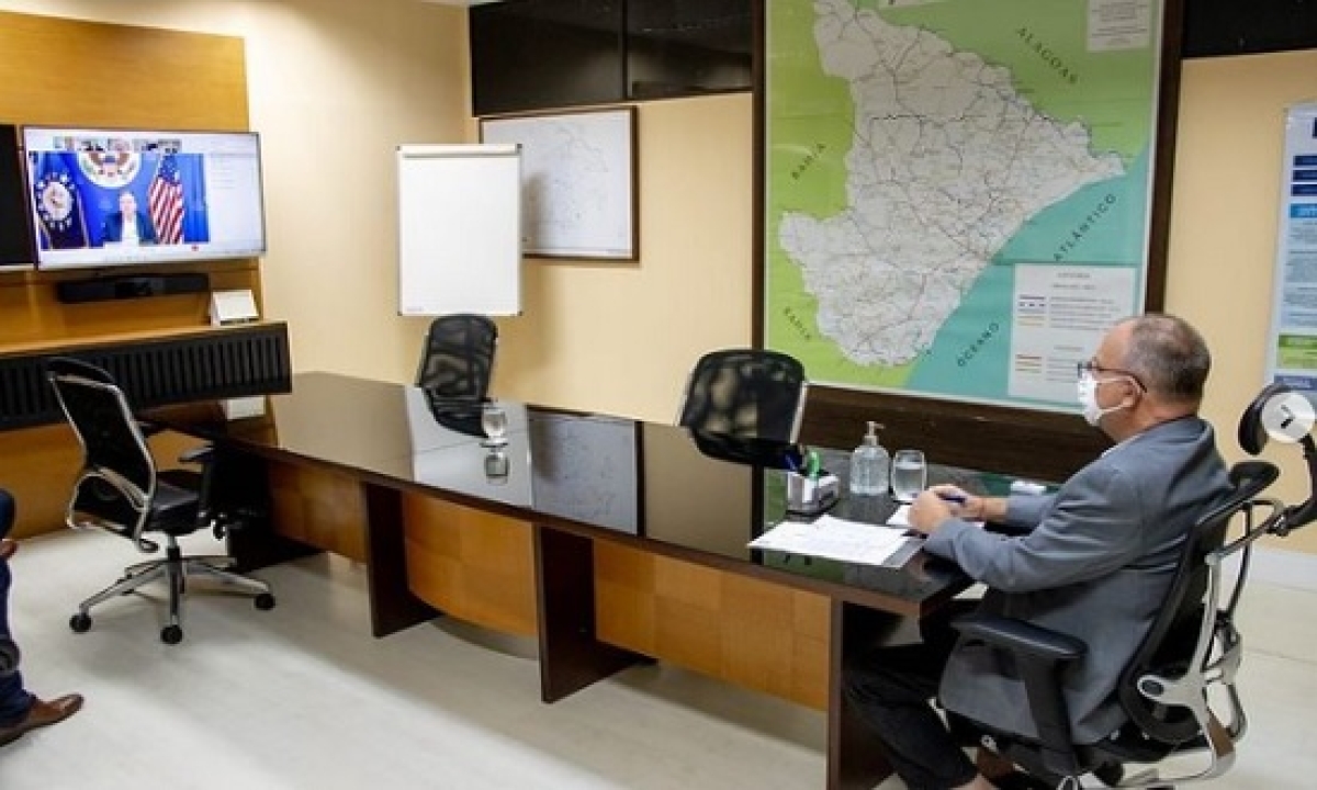 A reunião com o governador aconteceu a pedido da embaixada norte-americana no Brasil (Foto: Arthuro Paganini)