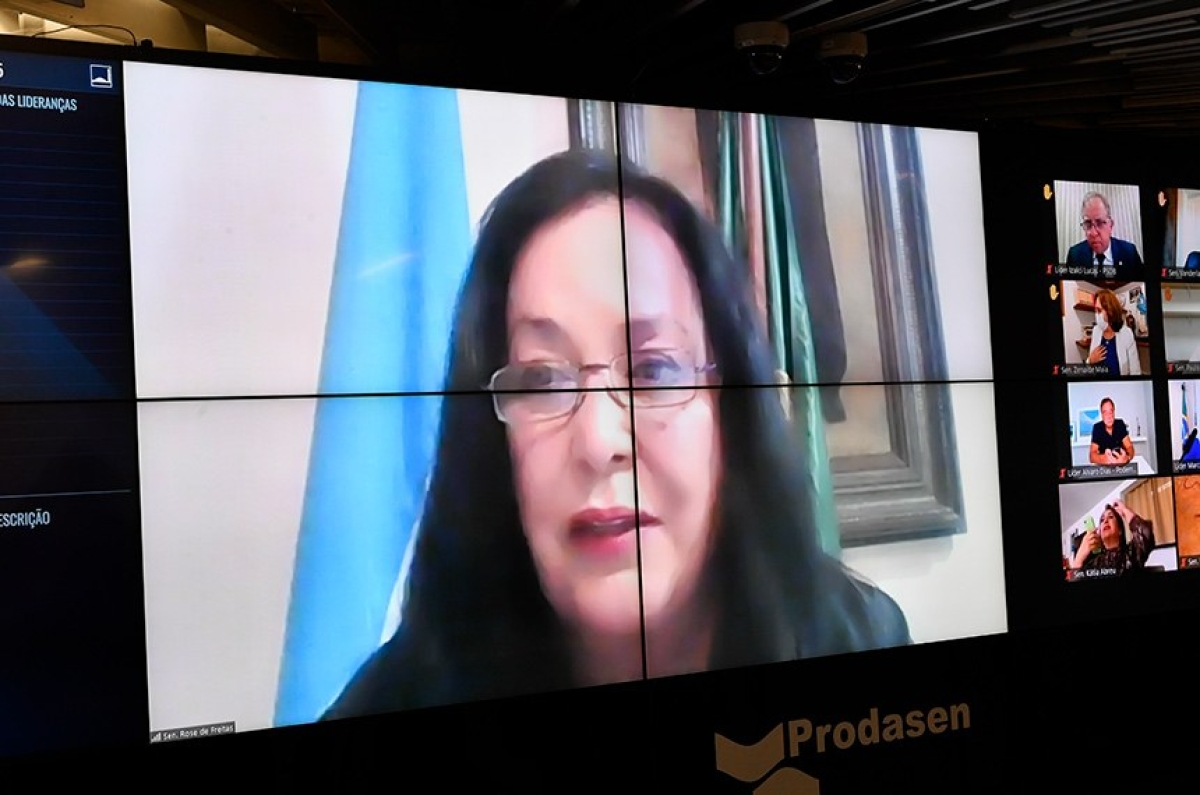 A senadora Rose de Freitas (MDB-ES) foi a relatora da matéria, que segue para sanção presidencial
(Foto: Leopoldo Silva/ Agência Senado)