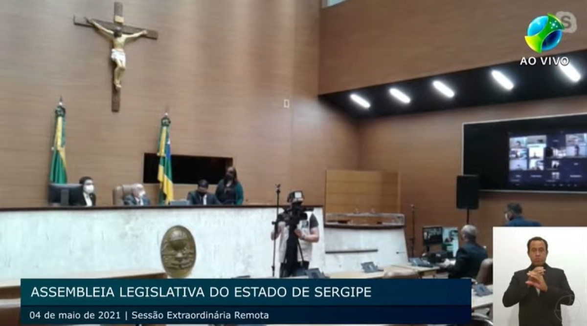 Indicação foi aprovado durante sessão mista desta terça-feira, 4/5 (Imagem: Reprodução de vídeo/ Alese)