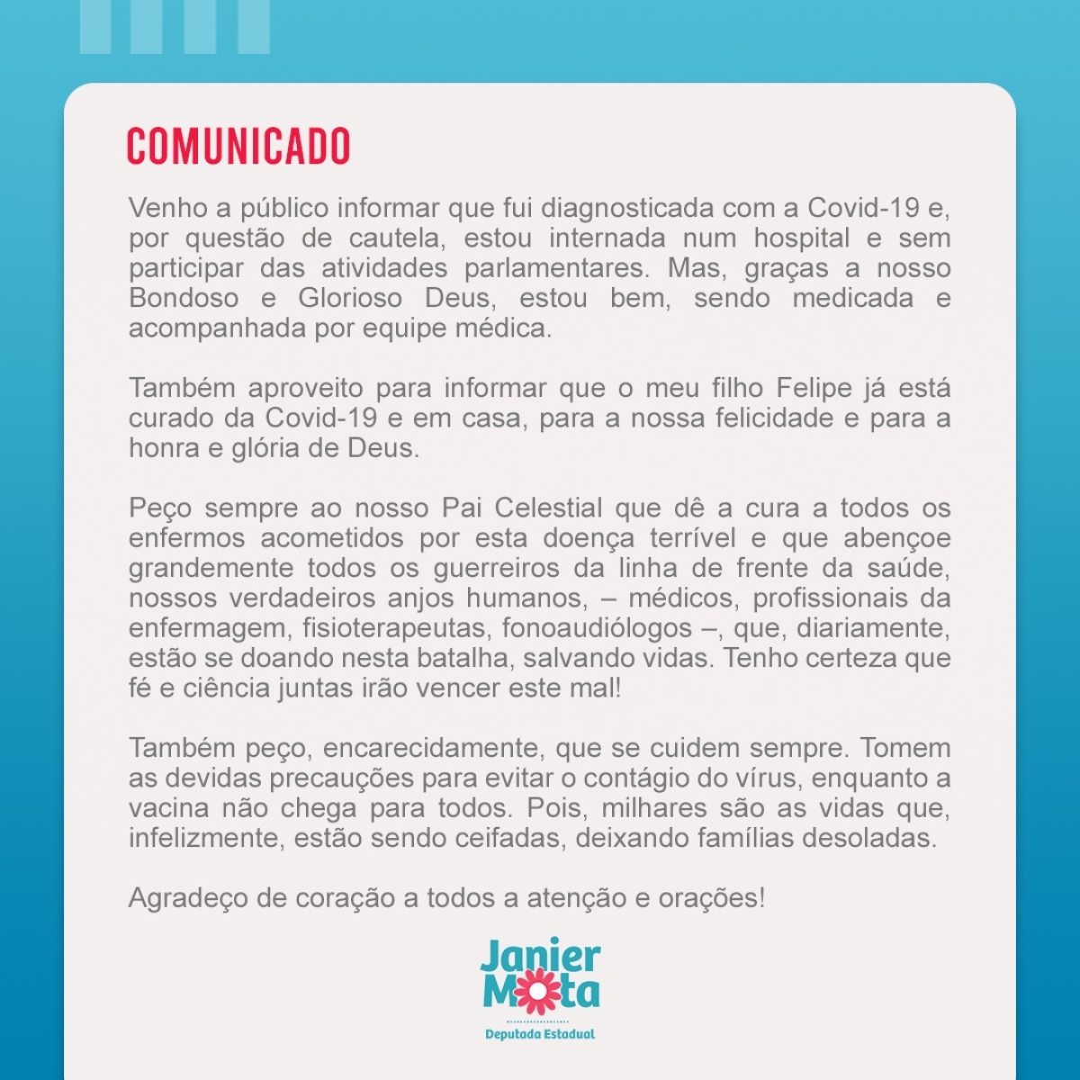 Imagem: Assessoria Janier Mota