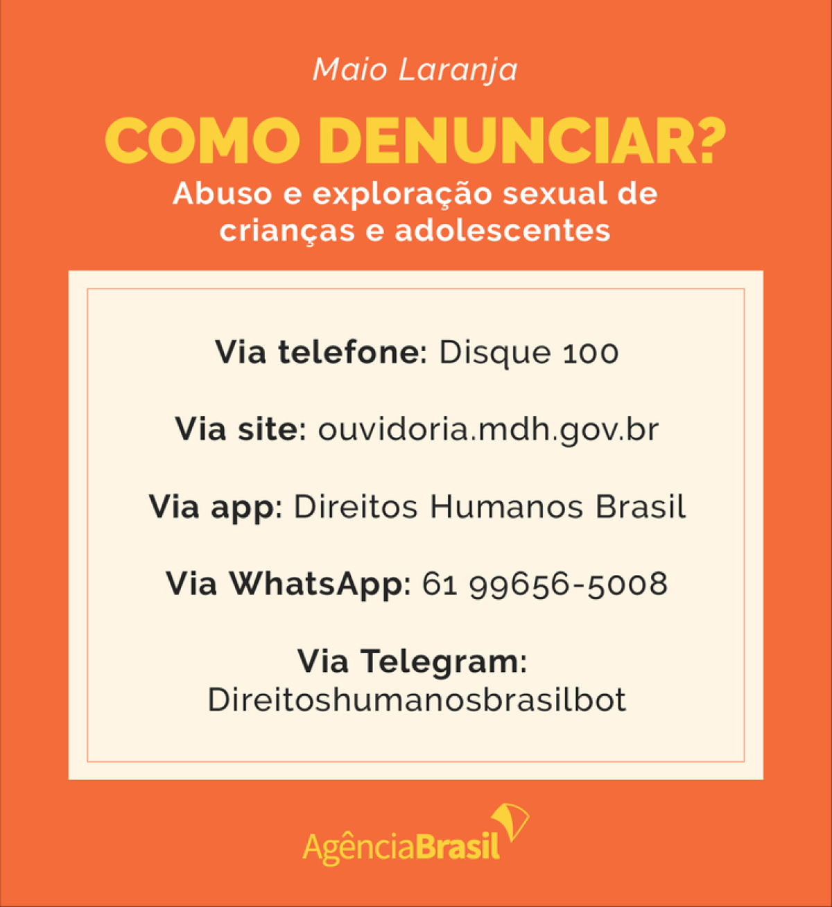 Como denunciar o abuso sexual de crianças e adolescentes? (Arte: Agência Brasil)
