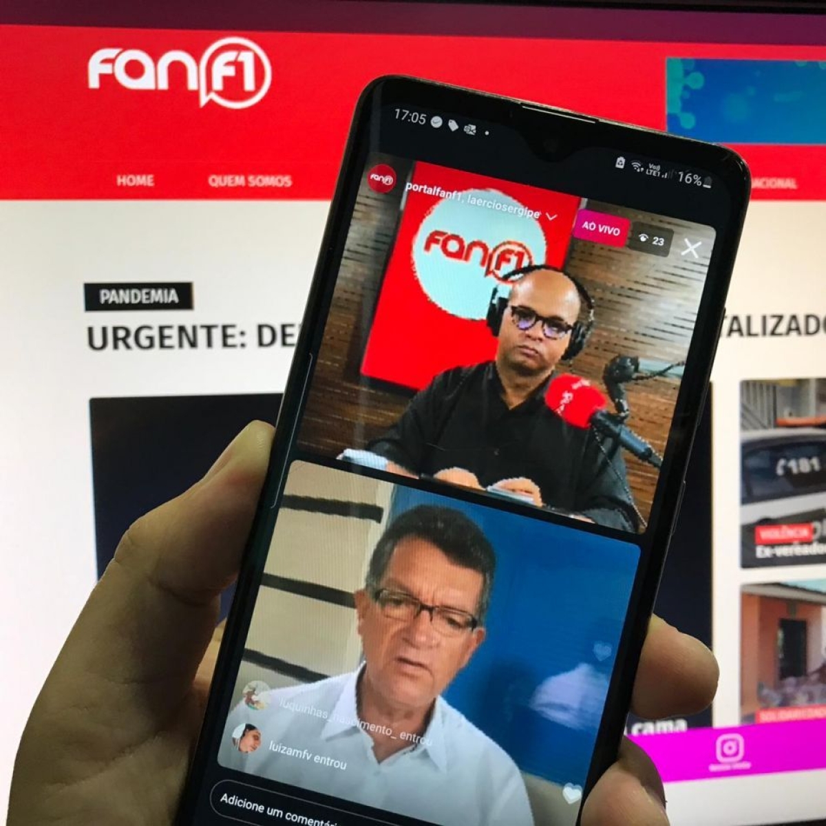 Em live, Laércio Oliveira revela quais nomes não apoiará em 2022 (Imagem: Fan F1)