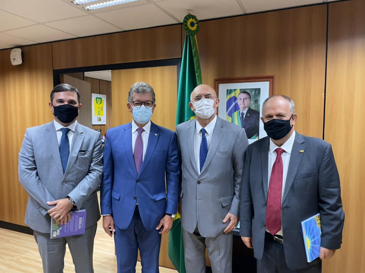 Laércio e Belivaldo: união em busca de recursos para a educação de Sergipe (Foto: Site Laércio Oliveira)