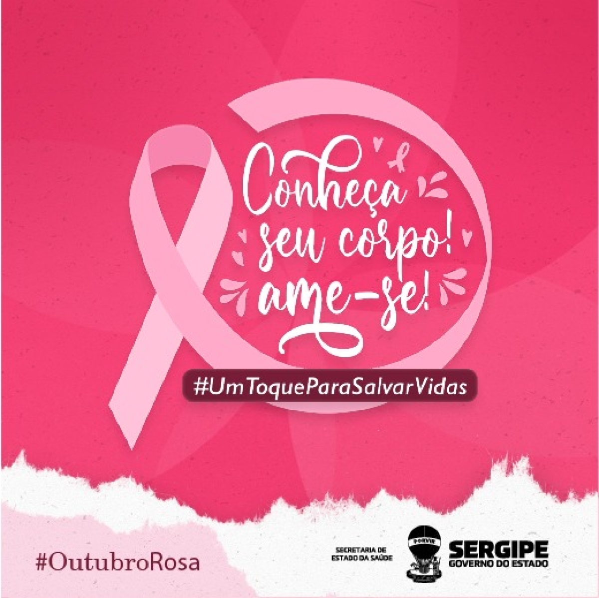Secretaria de Estado da Saúde divulga programação para celebrar o Outubro Rosa (Imagem: Divulgação/ SES/SE)