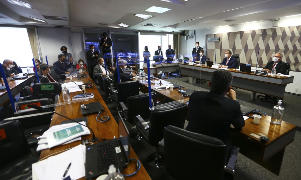 Sessão para votação do relatório da CPI da Pandemia (Foto: Marcelo Camargo/ Agência Brasil)