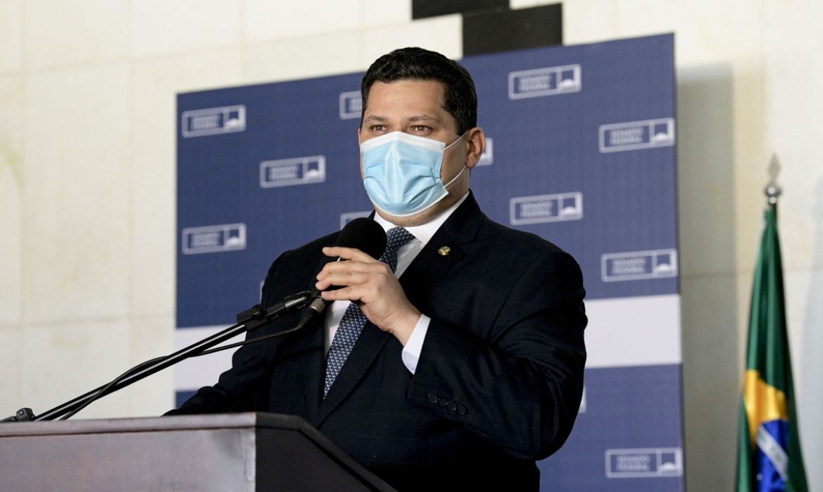 Senador Davi Alcolumbre (DEM-AP) em seu último dia como presidente do Senado Federal (Foto: Pedro França/ Agência Senado)