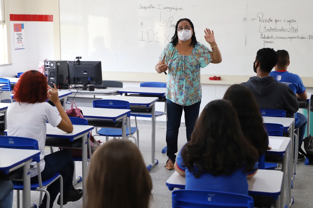 Educação Estadual autoriza 100% das aulas presenciais e estabelece diretrizes para a conclusão do ano letivo 2021 (Foto: Eugênio Barreto)