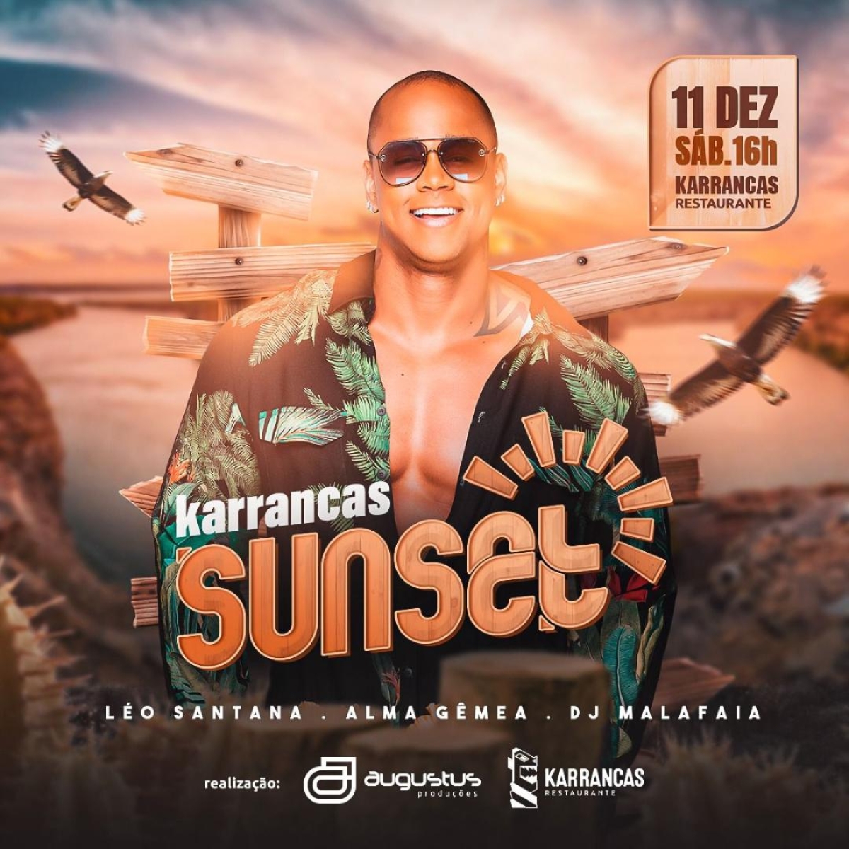 Léo Santana fará show em palco flutuante, no Karrancas Susent (Imagerm: Divulgação)