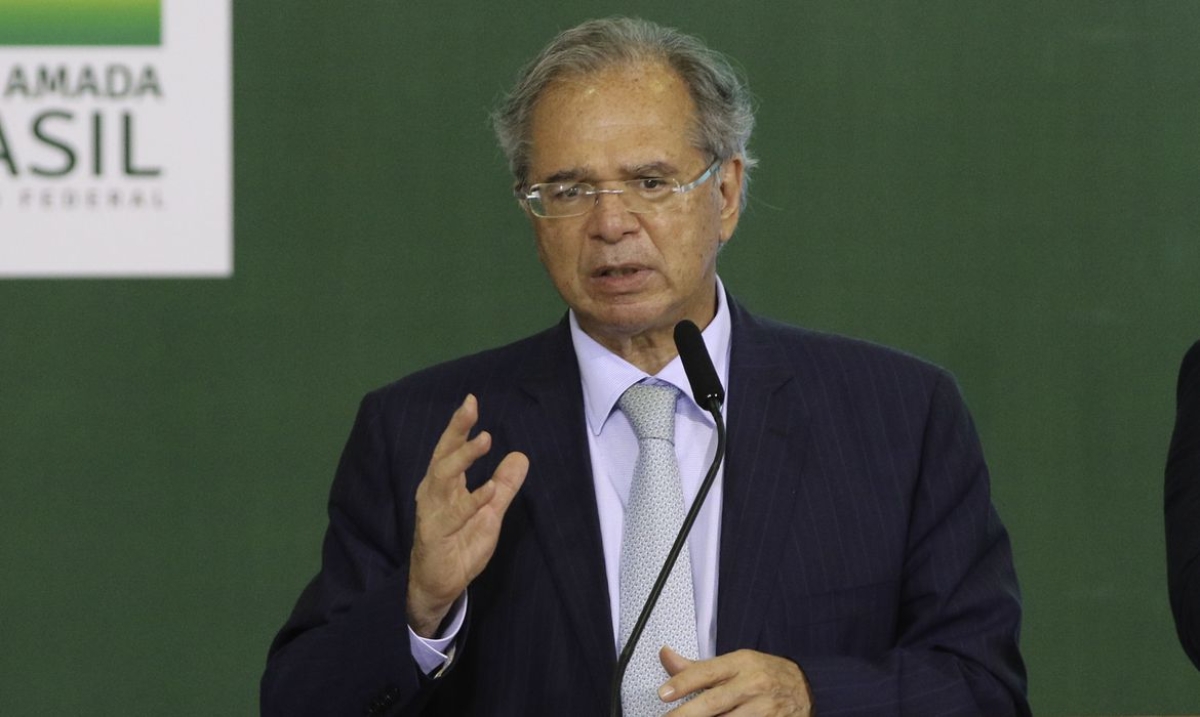 O ministro da Economia, Paulo Guedes, participa de lançamento do Programa de Crescimento Verde do Governo federal (Foto: Fabio Rodrigues-Pozzebom/ Agência Brasil)