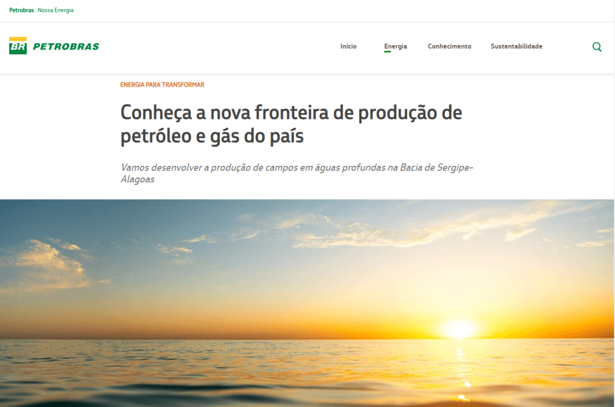 Petrobras apresenta projeto Sergipe Águas Profundas como nova fronteira de exploração (Imagem: Ascom Sedetec/SE)
