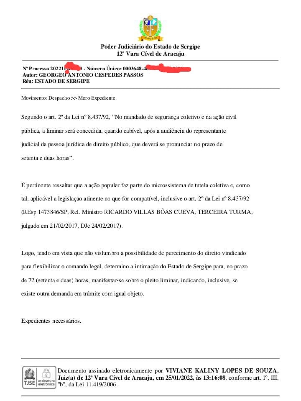 Governo terá 72 horas para dar explicações sobre aumento abusivo do IPVA (Imagem: Assessoria Georgeo Passos)