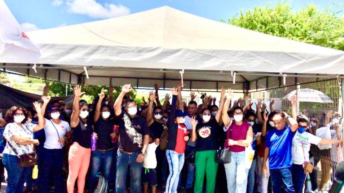 Servidores da SES e FHS fazem paralisação e deliberam outra para o dia 24/2 (Foto: Sintasa/SE)