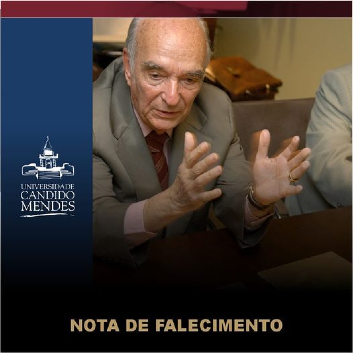 Escritor Candido Mendes de Almeida morre aos 93 anos (Imagem: Universidade Candido Mendes)