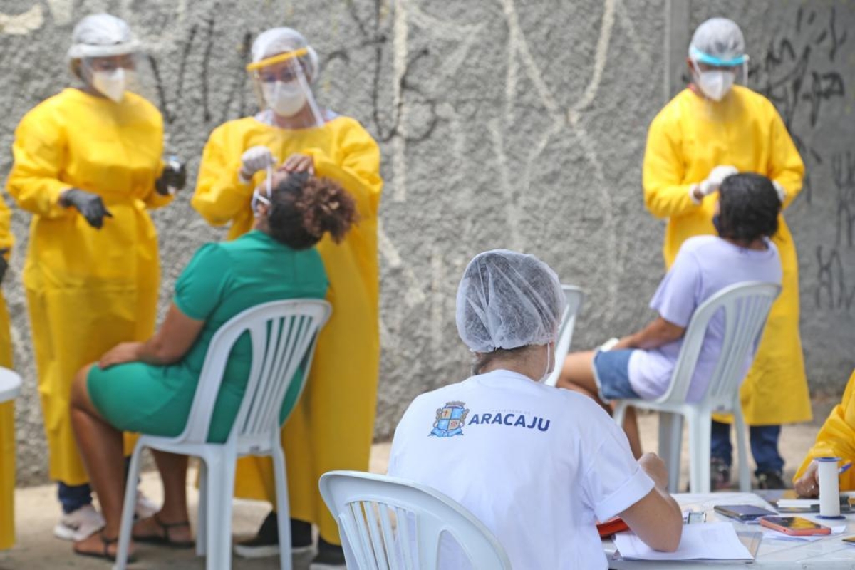Prefeitura volta a testar pessoas sem sintomas gripais em Aracaju (Foto: Marcelle Cristinne/ PMA)