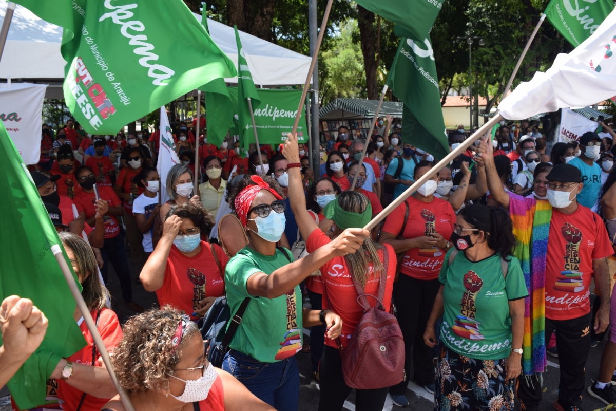 Magistério Público de Aracaju conquista garantias legais para a atualização do piso salarial, defasado desde 2017 (Foto: Sindipema Aracaju)