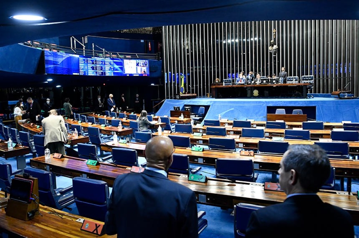 O Plenário do Senado durante a sessão de votações desta quarta-feira (Foto: Waldemir Barreto/ Agência Senado)