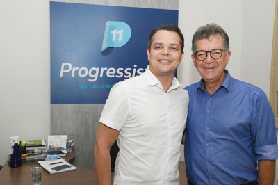 Dr Mário Lucena, (Republicanos), e Laércio Oliveira (PP) - Foto: André Carvalho