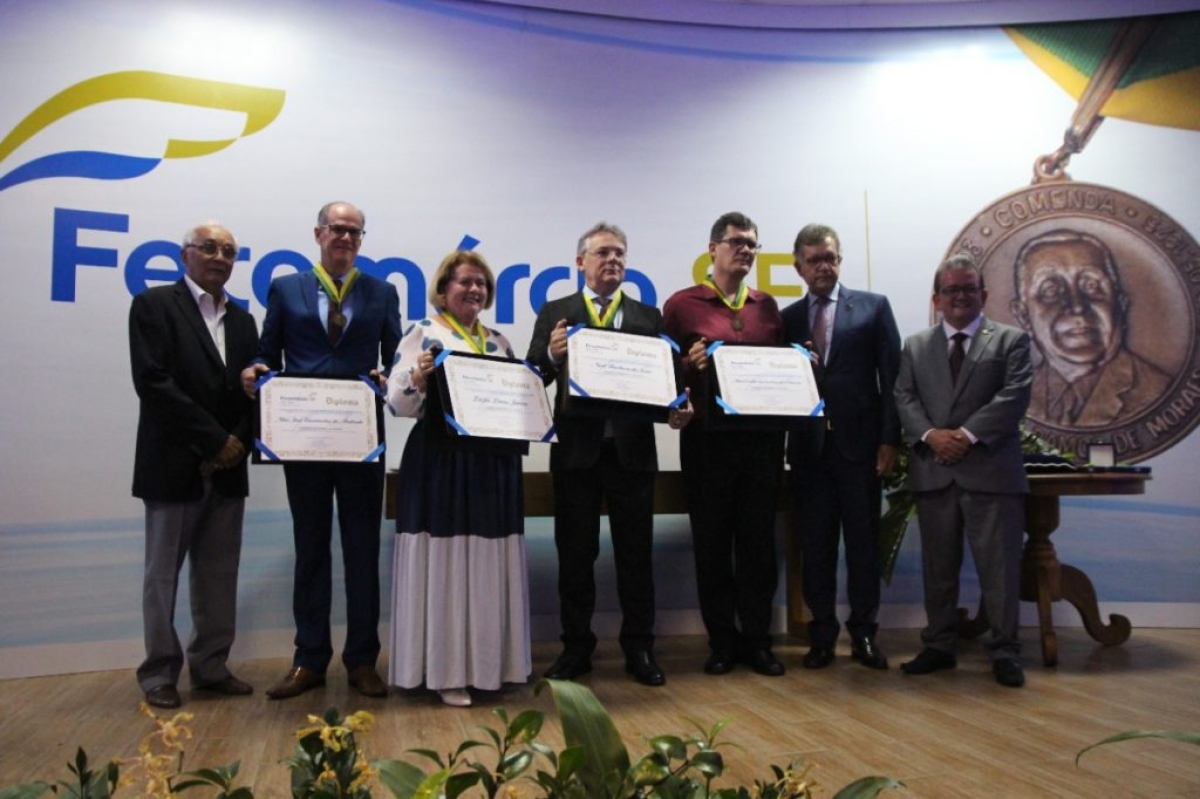 Fecomércio outorga comenda José Ramos de Moraes para quatro empresários que fizeram a história do comércio - 
Imagem: James Silva | Fecomércio/SE