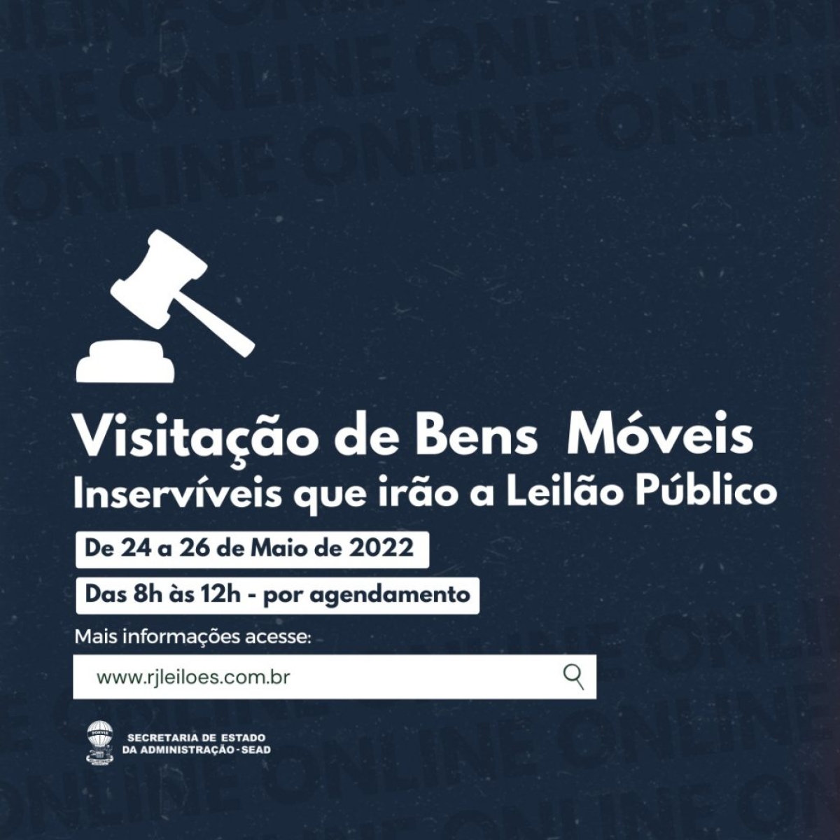 Prazo para visitação de bens móveis inservíveis que irão a leilão inicia nesta terça, 24/5 - Imagem: Divulgação | Sead/SE