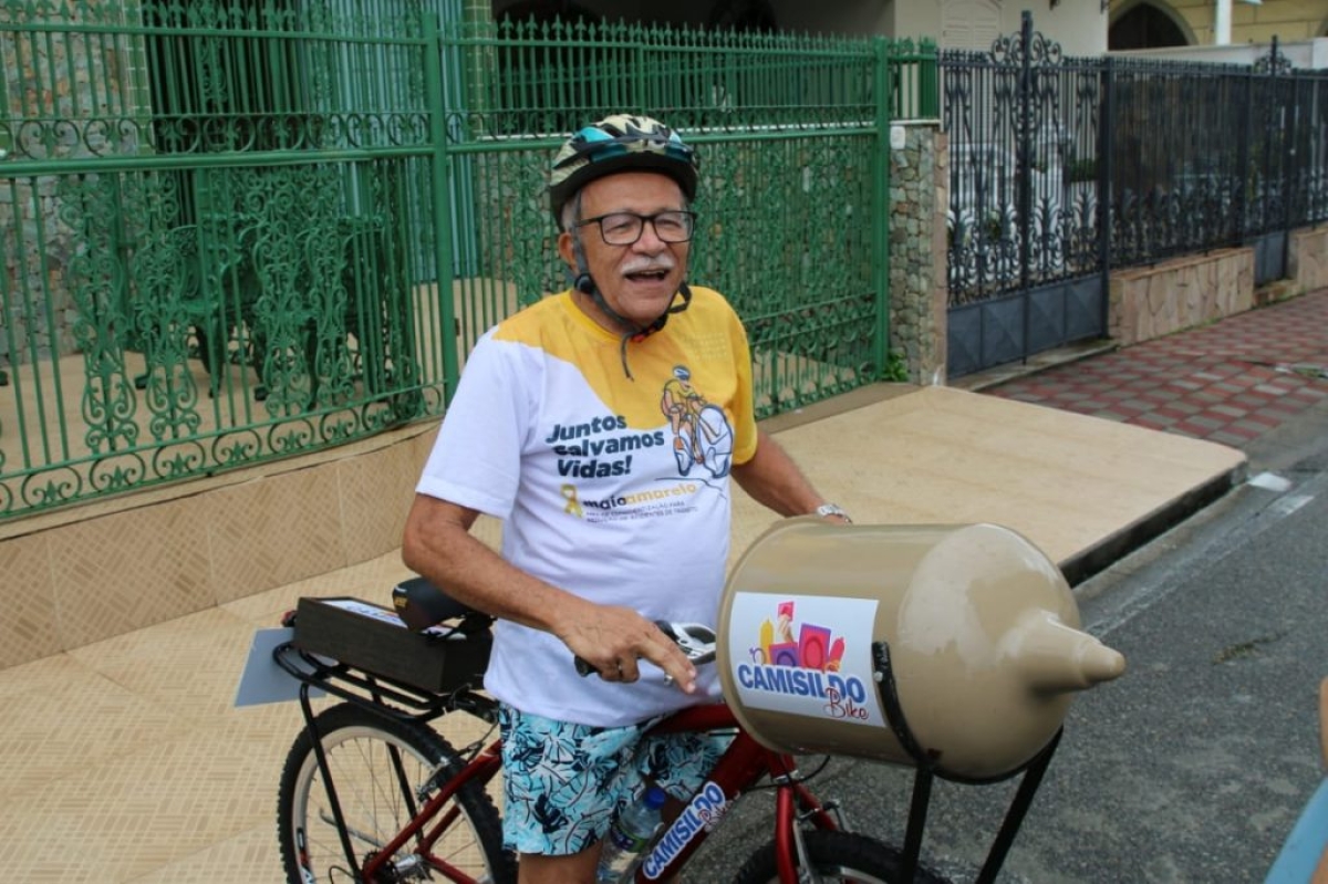 Saúde lança Camisildo Bike para chamar atenção dos sergipanos sobre prevenção - Foto: Valter Sobrinho | SES/SE
