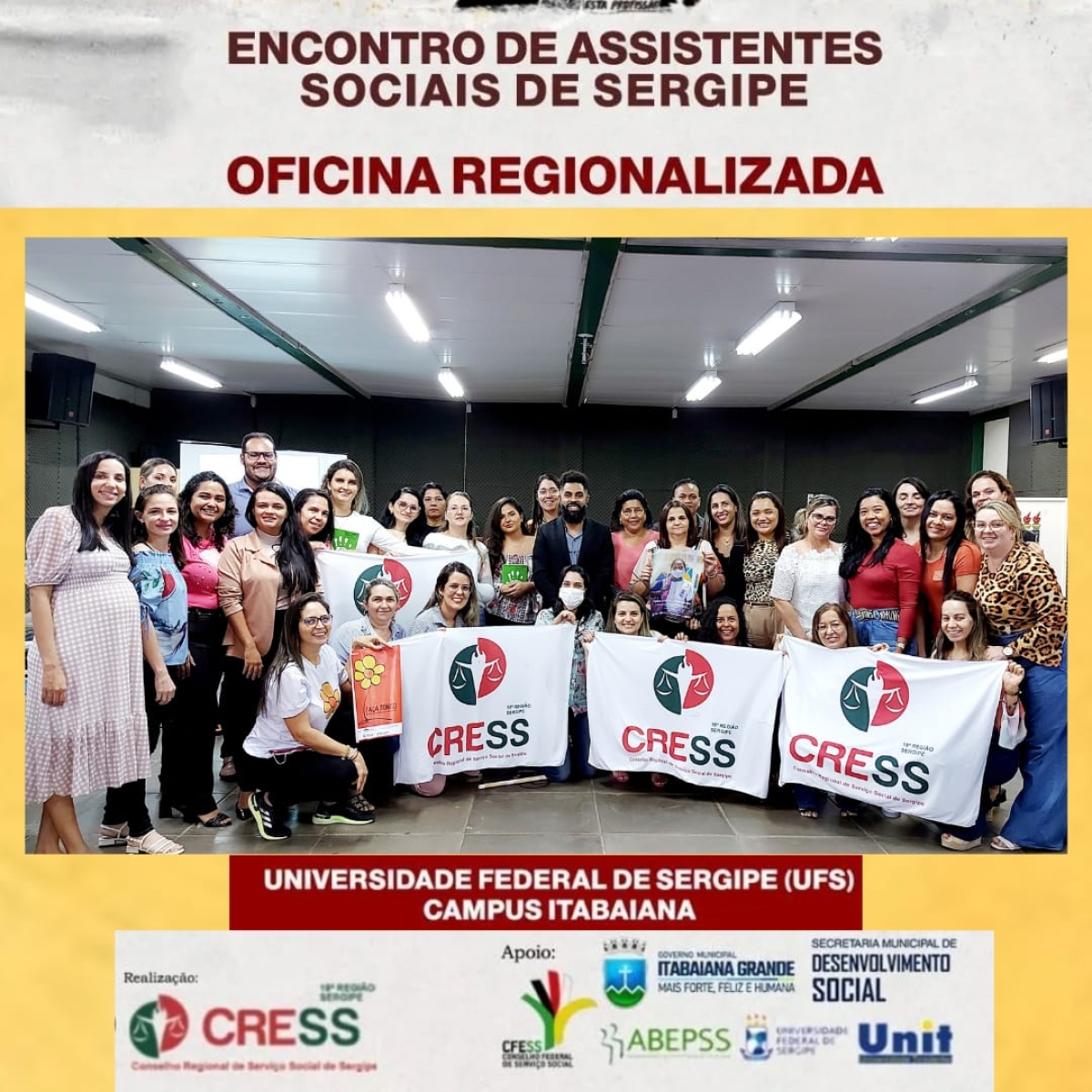 Itabaiana recebe última Oficina Regionalizada do Cress Sergipe - Imagem: Cress-SE