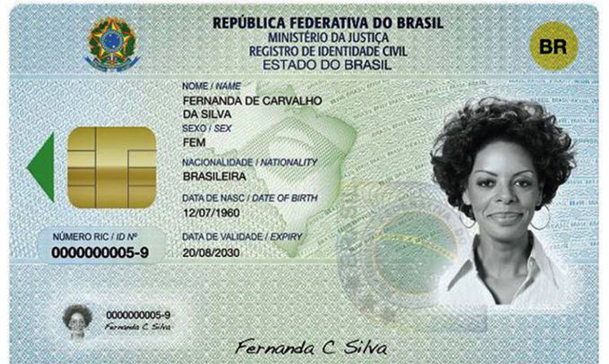 Nova carteira de identidade - Imagem: Divulgação | TSE