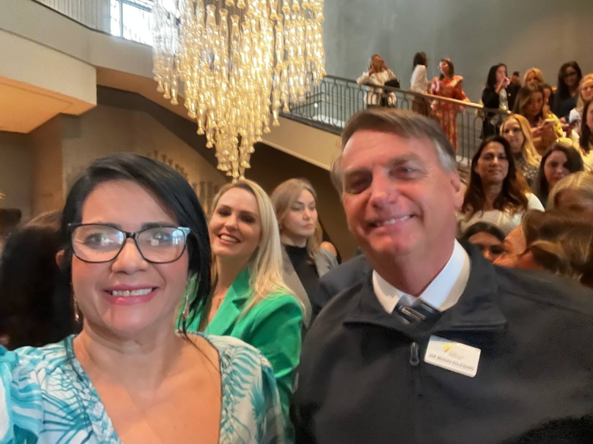 Lícia Melo participa de almoço com o presidenciável Jair Bolsonaro em São Paulo - Foto: Navarro Comunicação