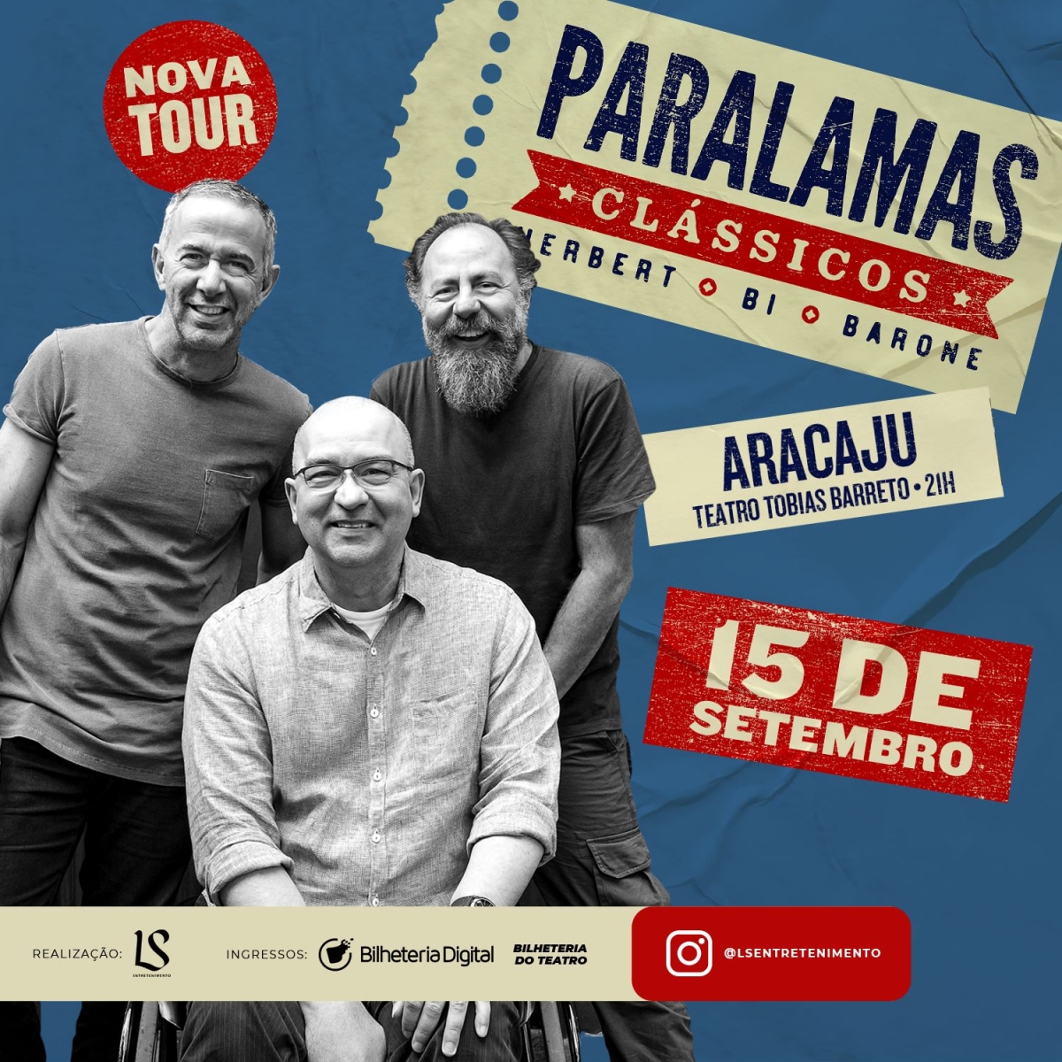 Paralamas do Sucesso fazem show em Aracaju - Imagem: Divulgação