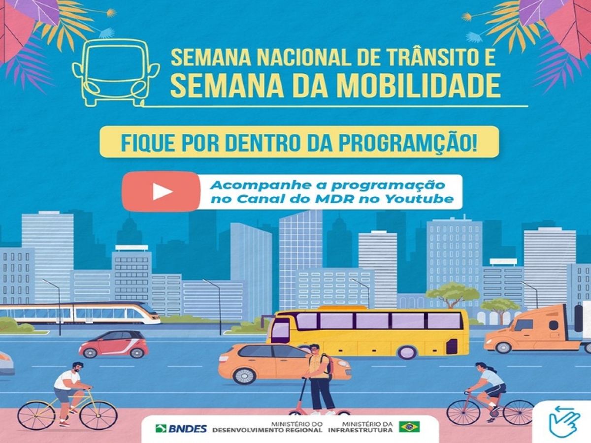 Lançamento de programação especial dá início à Semana da Mobilidade nesta sexta, 16/9 - Imagem: Ministério do Desenvolvimento Regional | gov.br