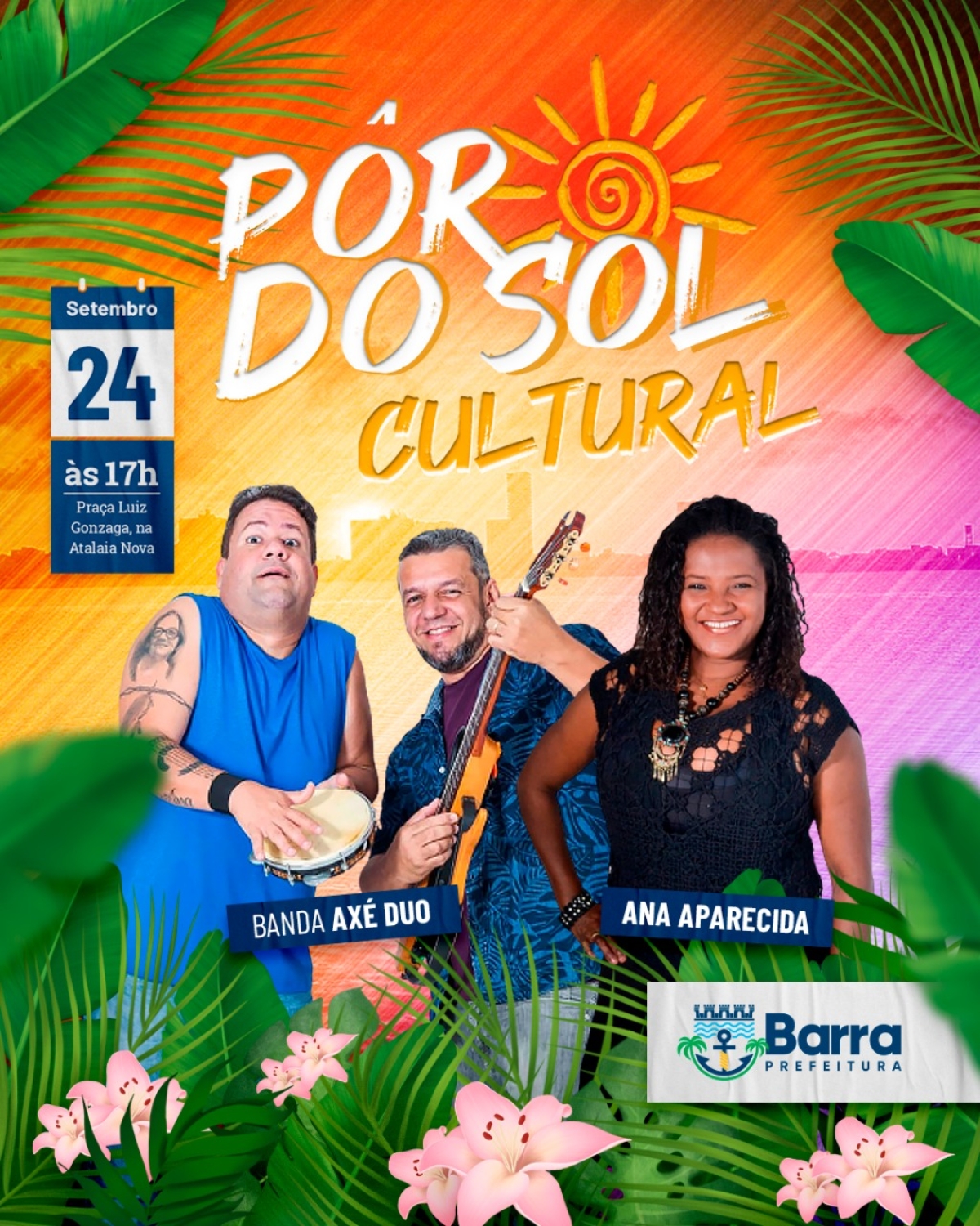 Projeto Pôr do Sol Cultural retorna com apresentações artísticas - Imagem: Divulgação