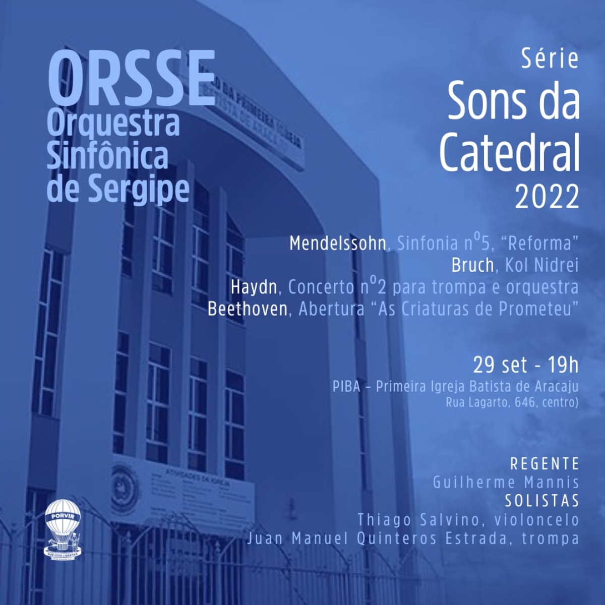 Orsse: Série "Sons da Catedral" se apresenta em aniversário de 109 anos da Primeira Igreja Batista de Aracaju  - Imagem: Divulgação