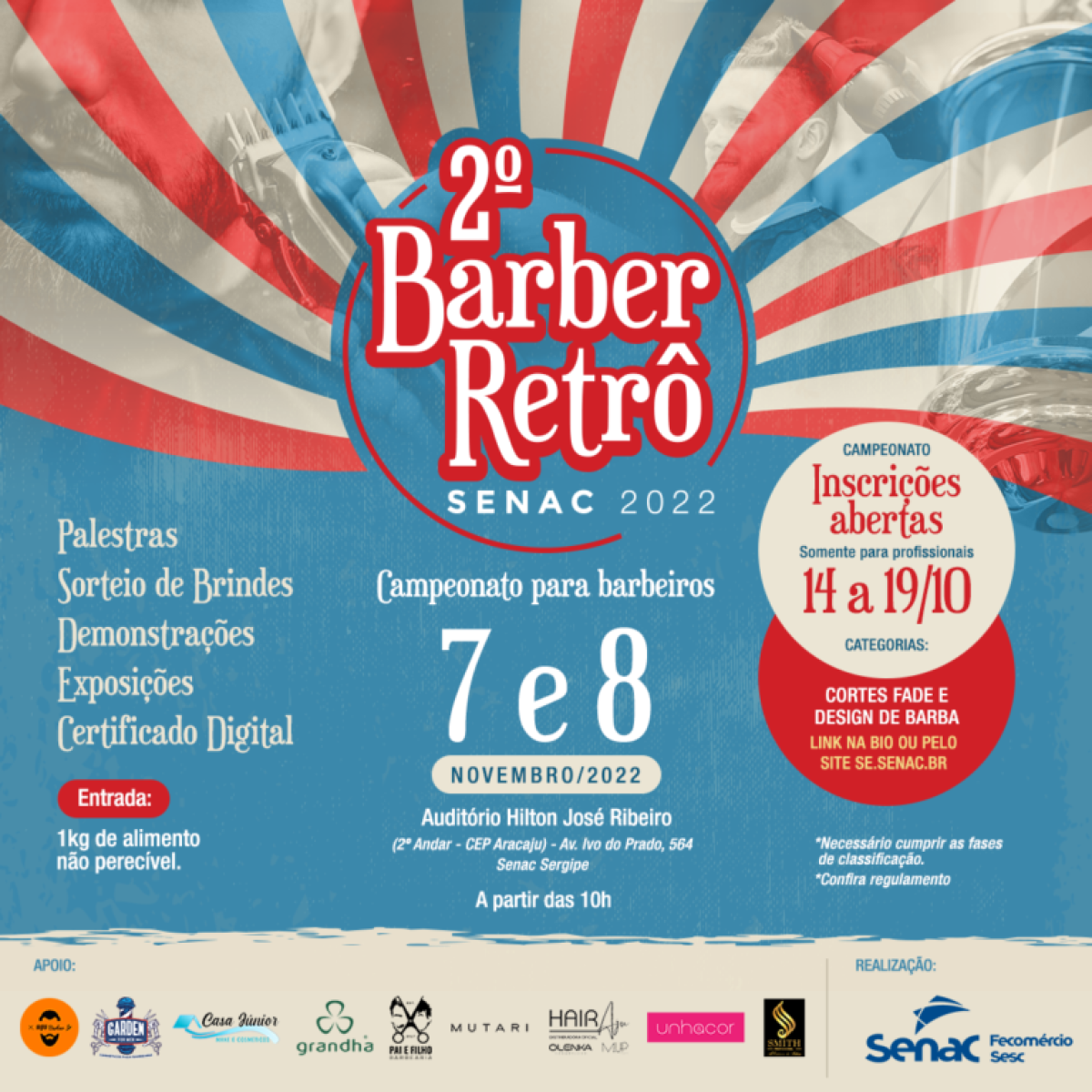 2º Barber Retrô: competição de barbeiros está de volta - Imagem: Divulgação