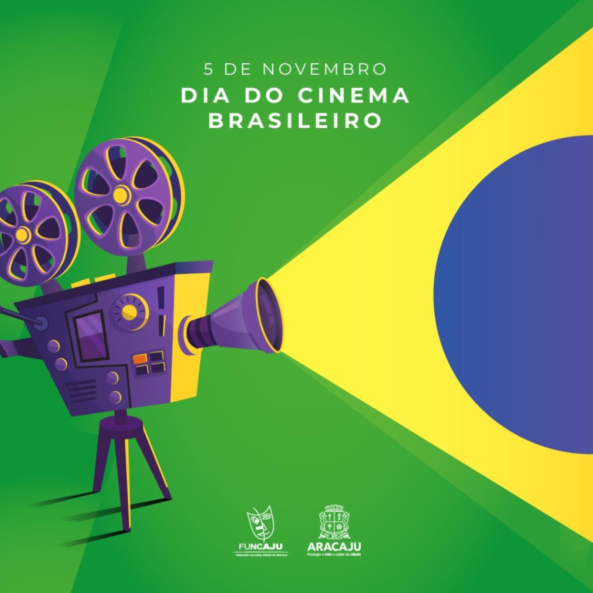 Prefeitura de Aracaju celebra Dia do Cinema Brasileiro com novas produções no AjuPlay - Arte: Ascom Funcaju