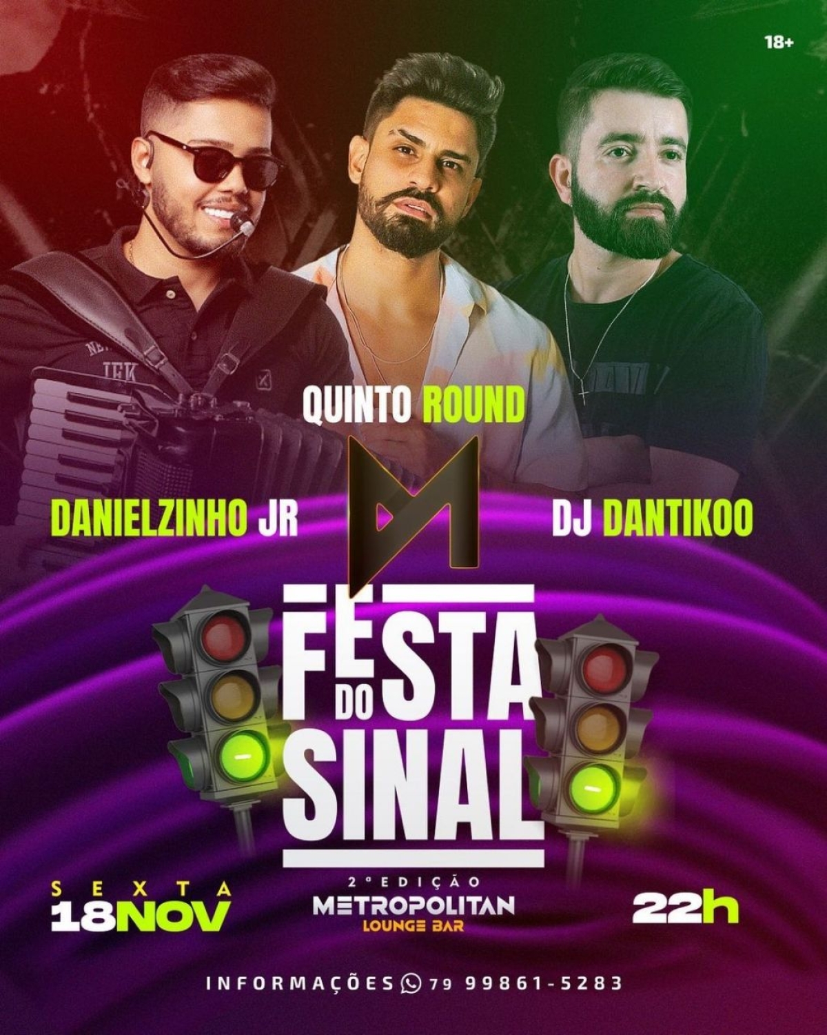 Quinto Round e Daniel Junior comandão a 2ª Edição da Festa do Sinal no Metropolitan - Imagem: Divulgação