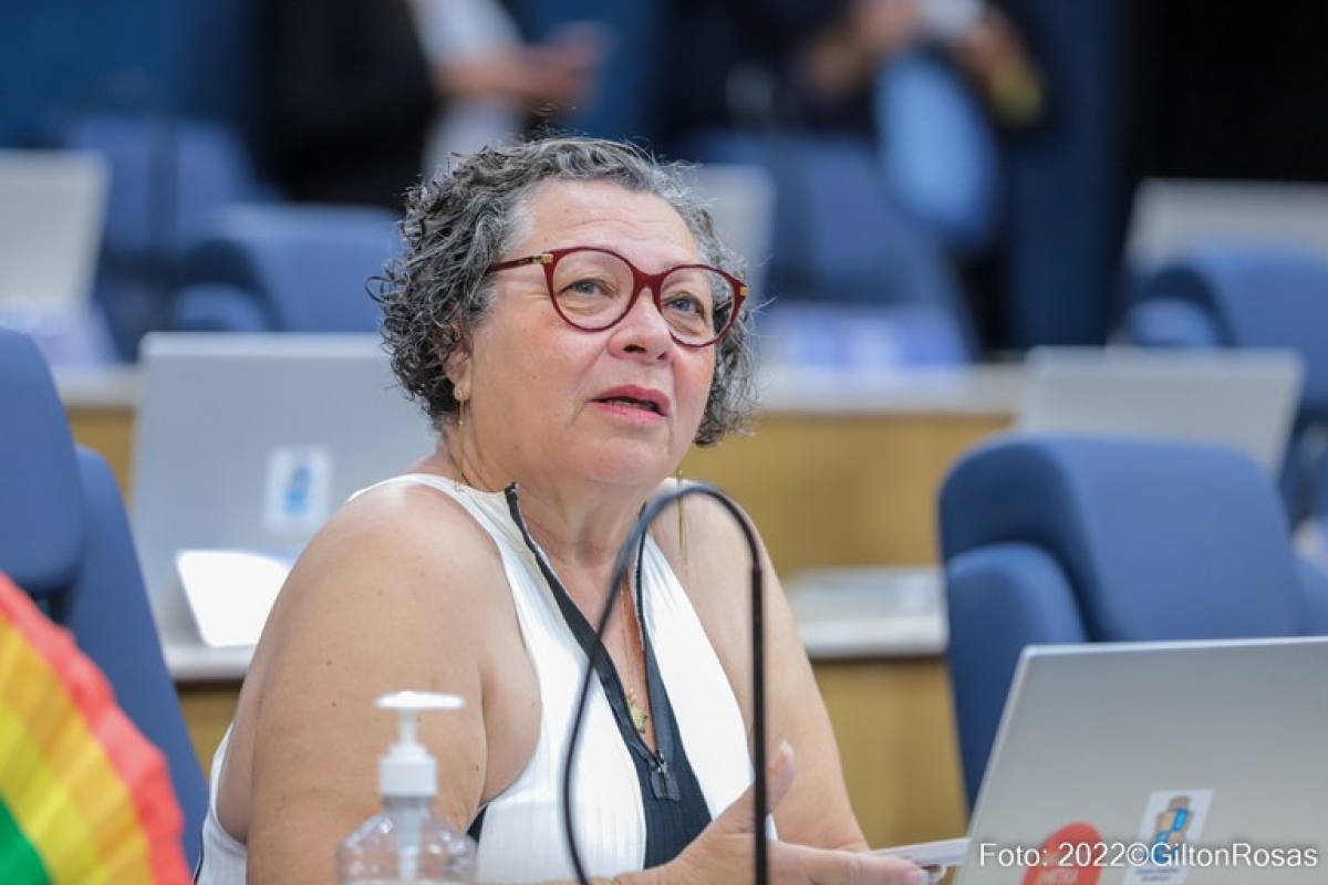 �?ngela Melo questiona valores e interesses de consultoria para licitação do transporte em Aracaju
Foto: Gilton Rosas | Câmara de Aracaju
